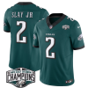 Men's Philadelphia Eagles #2 Darius Slay JR Green 2024 New NFC East Champions F.U.S.E. Vapor Untouchable Limited Stitched Football Jersey - Custom Name