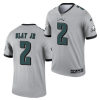 Men's Philadelphia Eagles #2 Darius Slay JR Silver Inverted Legend Stitched Football Jersey - Custom Name