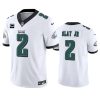 Men's Philadelphia Eagles #2 Darius Slay JR White 2023 F.U.S.E. With 1-Star C Patch Vapor Untouchable Limited Stitched Football Jersey - Custom Name