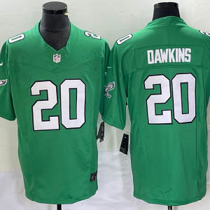 Men's Philadelphia Eagles #20 Brian Dawkins Green 2023 F.U.S.E. Vapor Untouchable Stitched Football Jersey - Custom Name