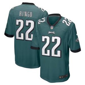 Men's Philadelphia Eagles #22 Kelee Ringo Green Stitched Game Jersey - Custom Name