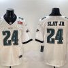 Men's Philadelphia Eagles #24 Darius Slay Jr. White 2025 Super Bowl LIX Patch Vapor Untouchable Limited Stitched Football Jersey - Custom Name