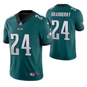Men's Philadelphia Eagles #24 James Bradberry Green Vapor Untouchable Limited Stitched Jersey - Custom Name