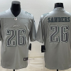 Men's Philadelphia Eagles #26 Miles Sanders Gray Atmosphere Fashion Stitched Jersey - Custom Name
