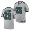 Men's Philadelphia Eagles #26 Miles Sanders Silver Inverted Legend Stitched Football Jersey - Custom Name