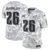 Men's Philadelphia Eagles #26 Saquon Barkley 2024 F.U.S.E Arctic Camo Salute to Service Limited Stitched Football Jersey - Custom Name