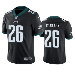Men's Philadelphia Eagles #26 Saquon Barkley Black Vapor Untouchable Limited Stitched Football Jersey - Custom Name