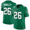 Men's Philadelphia Eagles #26 Saquon Barkley Green 2023 F.U.S.E. Vapor Untouchable Limited Throwback Stitched Football Jersey - Custom Name