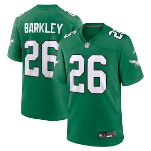 Men's Philadelphia Eagles #26 Saquon Barkley Green 2023 Vapor Untouchable Limited Throwback Stitched Football Jersey - Custom Name