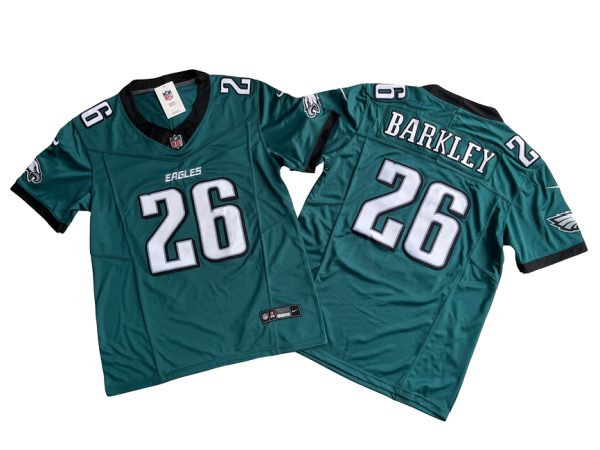 Men's Philadelphia Eagles #26 Saquon Barkley Green 2024 F.U.S.E. Vapor Untouchable Limited Stitched Football Jersey - Custom Name