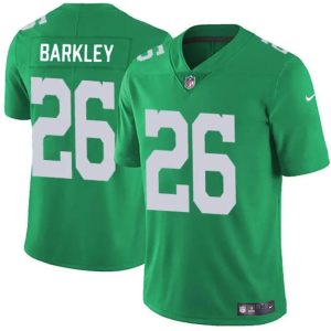 Men's Philadelphia Eagles #26 Saquon Barkley Kelly Green Vapor Untouchable Limited Stitched Football Jersey - Custom Name