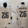 Men's Philadelphia Eagles #26 Saquon Barkley White Fashion Vapor Untouchable Limited Stitched Football Jersey - Custom Name