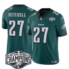 Men's Philadelphia Eagles #27 Quinyon Mitchell Green 2024 NFC East Champions F.U.S.E. Vapor Untouchable Limited Stitched Football Jersey - Custom Name
