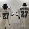 Men's Philadelphia Eagles #27 Quinyon Mitchell White 2025 Super Bowl LIX Patch New Vapor Untouchable Limited Stitched Football Jersey - Custom Name