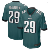 Men's Philadelphia Eagles #29 Avonte Maddox Green Stitched Game Jersey - Custom Name
