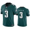 Men's Philadelphia Eagles #3 Nolan Smith JR Green 2023 F.U.S.E. Vapor Untouchable Limited Stitched Football Jersey - Custom Name
