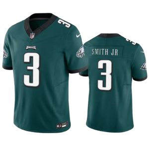Men's Philadelphia Eagles #3 Nolan Smith JR Green 2023 F.U.S.E. Vapor Untouchable Limited Stitched Football Jersey - Custom Name