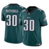 Men's Philadelphia Eagles #30 Quinyon Mitchell Green 2024 Draft F.U.S.E Vapor Untouchable Limited Stitched Football Jersey - Custom Name