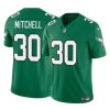 Men's Philadelphia Eagles #30 Quinyon Mitchell Kelly Green 2024 Draft F.U.S.E Vapor UntouchableThrowback Limited Stitched Football Jersey - Custom Name