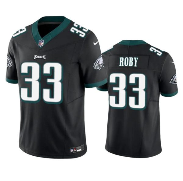 Men's Philadelphia Eagles #33 Bradley Roby Black 2023 F.U.S.E. Vapor Untouchable Limited Stitched Football Jersey - Custom Name