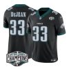 Men's Philadelphia Eagles #33 Cooper DeJean Black 2024 NFC East Champions F.U.S.E. Vapor Untouchable Limited Stitched Football Jersey - Custom Name