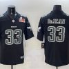 Men's Philadelphia Eagles #33 Cooper DeJean Black 2025 Super Bowl LIX Patch Fashion New Vapor Untouchable Limited Stitched Football Jersey - Custom Name