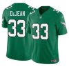 Men's Philadelphia Eagles #33 Cooper DeJean Green 2024 Draft F.U.S.E Vapor Untouchable Throwback Limited Stitched Football Jersey - Custom Name