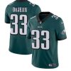 Men's Philadelphia Eagles #33 Cooper DeJean Green 2024 Draft Vapor Untouchable Limited Stitched Football Jersey - Custom Name