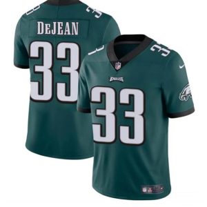 Men's Philadelphia Eagles #33 Cooper DeJean Green 2024 Draft Vapor Untouchable Limited Stitched Football Jersey - Custom Name