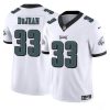 Men's Philadelphia Eagles #33 Cooper DeJean White 2024 Draft F.U.S.E Vapor Untouchable Limited Stitched Football Jersey - Custom Name
