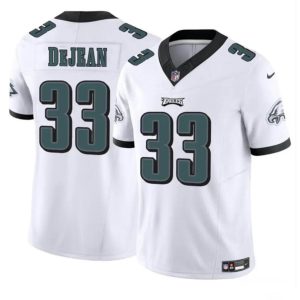 Men's Philadelphia Eagles #33 Cooper DeJean White 2024 Draft F.U.S.E Vapor Untouchable Limited Stitched Football Jersey - Custom Name
