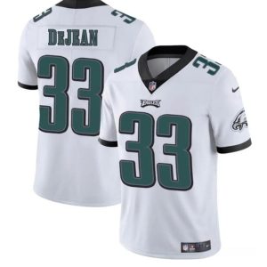 Men's Philadelphia Eagles #33 Cooper DeJean White 2024 Draft Vapor Untouchable Limited Stitched Football Jersey - Custom Name
