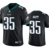 Men's Philadelphia Eagles #35 Boston Scott Black Vapor Untouchable Limited Stitched - Custom Name