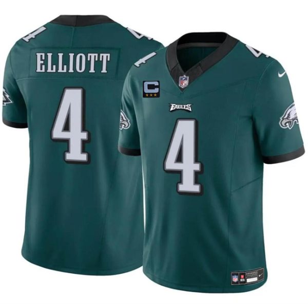 Men's Philadelphia Eagles #4 Jake Elliott Green F.U.S.E With 3-Star C Patch Vapor Untouchable Limited Stitched Football Jersey - Custom Name