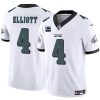 Men's Philadelphia Eagles #4 Jake Elliott White F.U.S.E With 3-Star C Patch Vapor Untouchable Limited Stitched Football Jersey - Custom Name