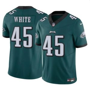 Men's Philadelphia Eagles #45 Devin White Green 2023 F.U.S.E Vapor Untouchable Limited Stitched Football Jersey - Custom Name