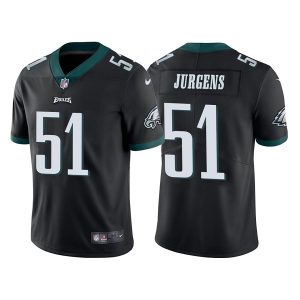 Men's Philadelphia Eagles #51 Cameron Jurgens Black Vapor Untouchable Limited Stitched Jersey - Custom Name