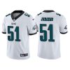 Men's Philadelphia Eagles #51 Cameron Jurgens White Vapor Untouchable Limited Stitched Jersey - Custom Name