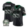 Men's Philadelphia Eagles #55 Brandon Graham Black 2023 F.U.S.E. Throwback Vapor Untouchable Limited Stitched Football Jersey - Custom Name
