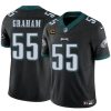 Men's Philadelphia Eagles #55 Brandon Graham Black F.U.S.E With 4-Star C Patch Vapor Untouchable Limited Stitched Football Jersey - Custom Name