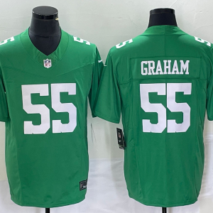 Men's Philadelphia Eagles #55 Brandon Graham Green F.U.S.E. Vapor Untouchable Stitched Football Jersey - Custom Name
