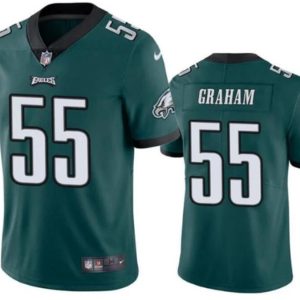 Men's Philadelphia Eagles #55 Brandon Graham Green Vapor Untouchable Limited Stitched Football Jersey - Custom Name