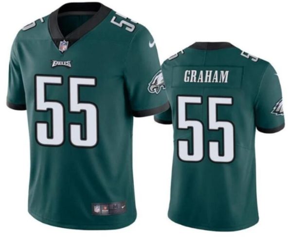 Men's Philadelphia Eagles #55 Brandon Graham Green Vapor Untouchable Limited Stitched Football Jersey - Custom Name