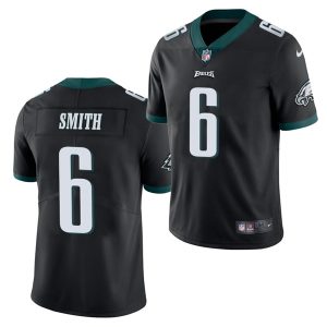 Men's Philadelphia Eagles #6 DeVonta Smith Black NFL 2021 Draft Vapor Untouchable Limited Stitched Jersey - Custom Name