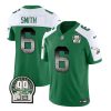 Men's Philadelphia Eagles #6 DeVonta Smith Black White 2023 F.U.S.E. Throwback Vapor Untouchable Limited Stitched Football Jersey - Custom Name