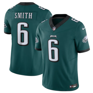 Men's Philadelphia Eagles #6 DeVonta Smith Green 2023 F.U.S.E. Vapor Untouchable Limited Stitched Football Jersey - Custom Name