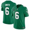 Men's Philadelphia Eagles #6 DeVonta Smith Green 2023 F.U.S.E. With 1-Star C Patch Vapor Untouchable Limited Stitched Football Jersey - Custom Name