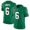 Men's Philadelphia Eagles #6 DeVonta Smith Green 2023 F.U.S.E. With C Patch Vapor Untouchable Stitched Football Jersey - Custom Name