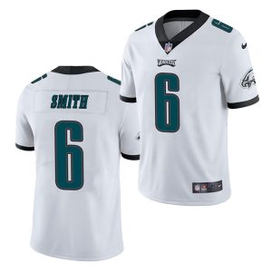 Men's Philadelphia Eagles #6 DeVonta Smith White NFL 2021 Draft Vapor Untouchable Limited Stitched Jersey - Custom Name