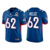 Men's Philadelphia Eagles #62 Jason Kelce 2022 Royal NFC Pro Bowl Stitched Jersey - Custom Name
